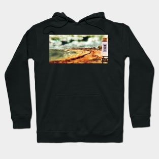 Elie Shorefront [Digital Landscape and Architecture Illustration] Scottish Seaside Towns 2 Hoodie